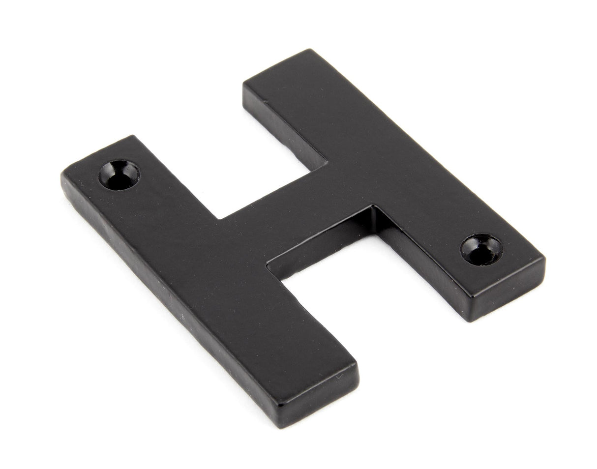 From The Anvil - Black Letter H | Sku. 83800H | Trade Door Handles.
