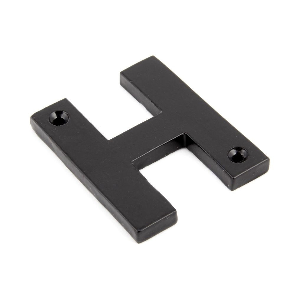 From The Anvil - Black Letter H | Sku. 83800H | Trade Door Handles.