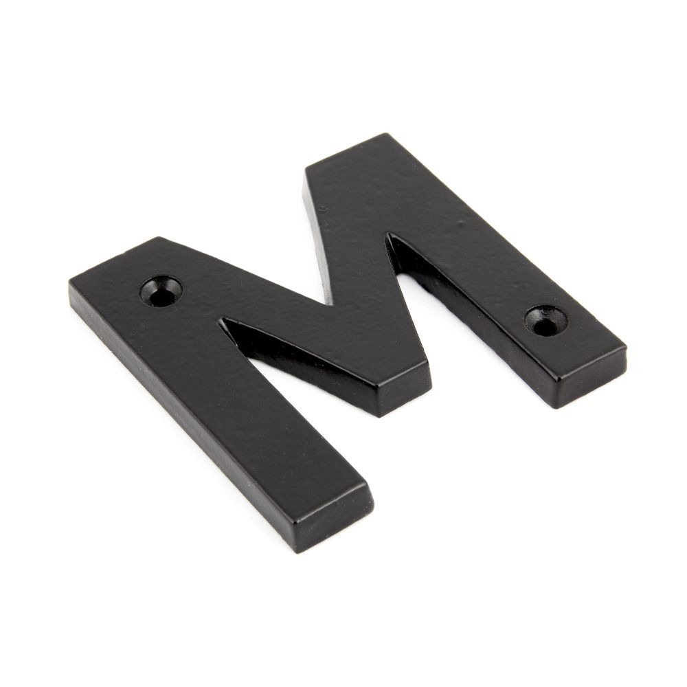 From The Anvil - Black Letter M | Sku. 83800M | Trade Door Handles.