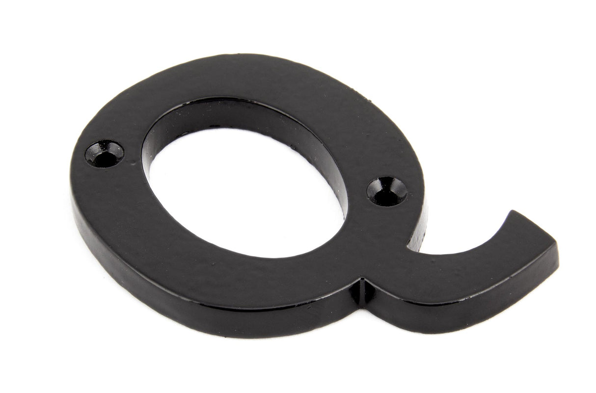 From The Anvil - Black Letter Q | Sku. 83800Q | Trade Door Handles.