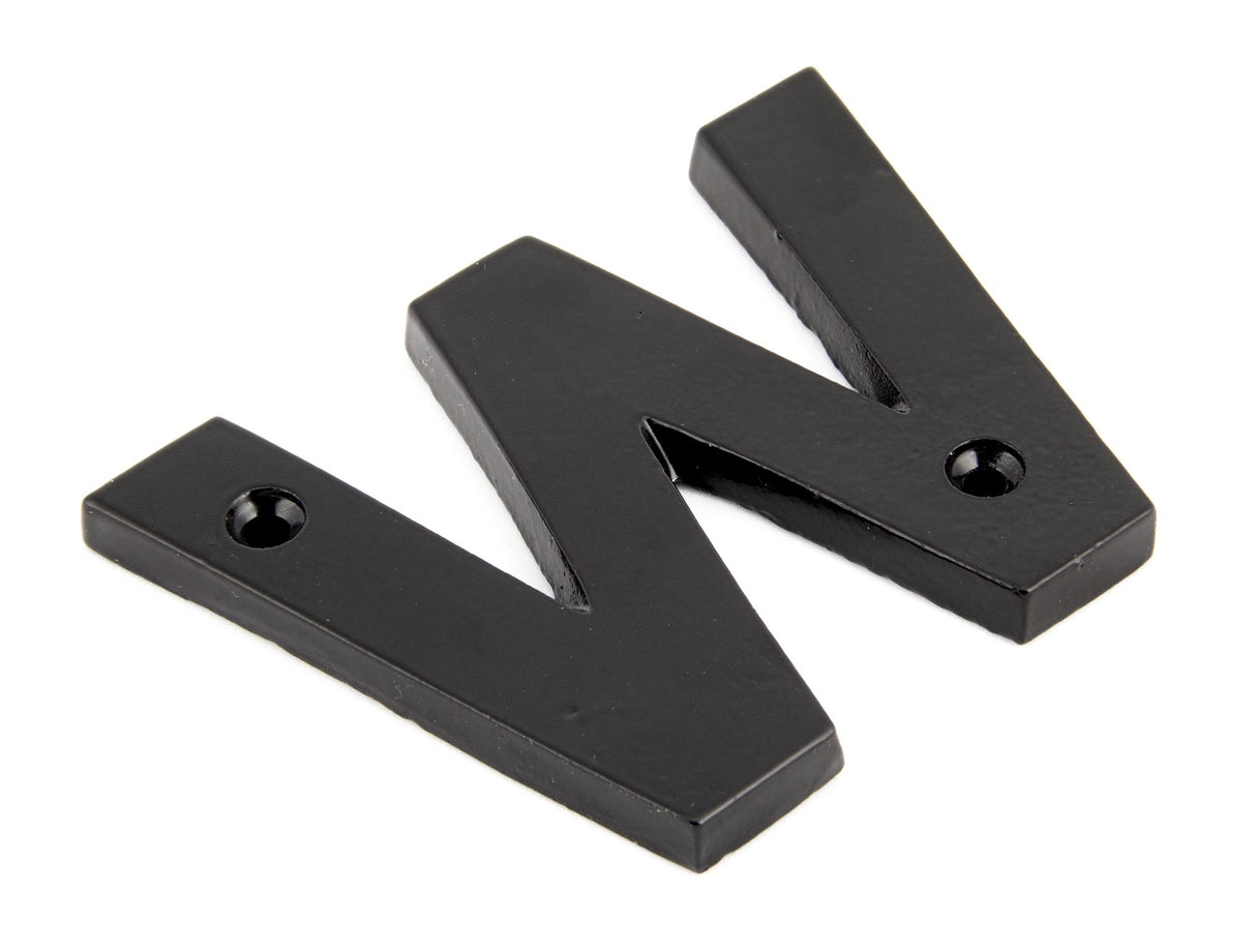 From The Anvil - Black Letter W | Sku. 83800W | Trade Door Handles.