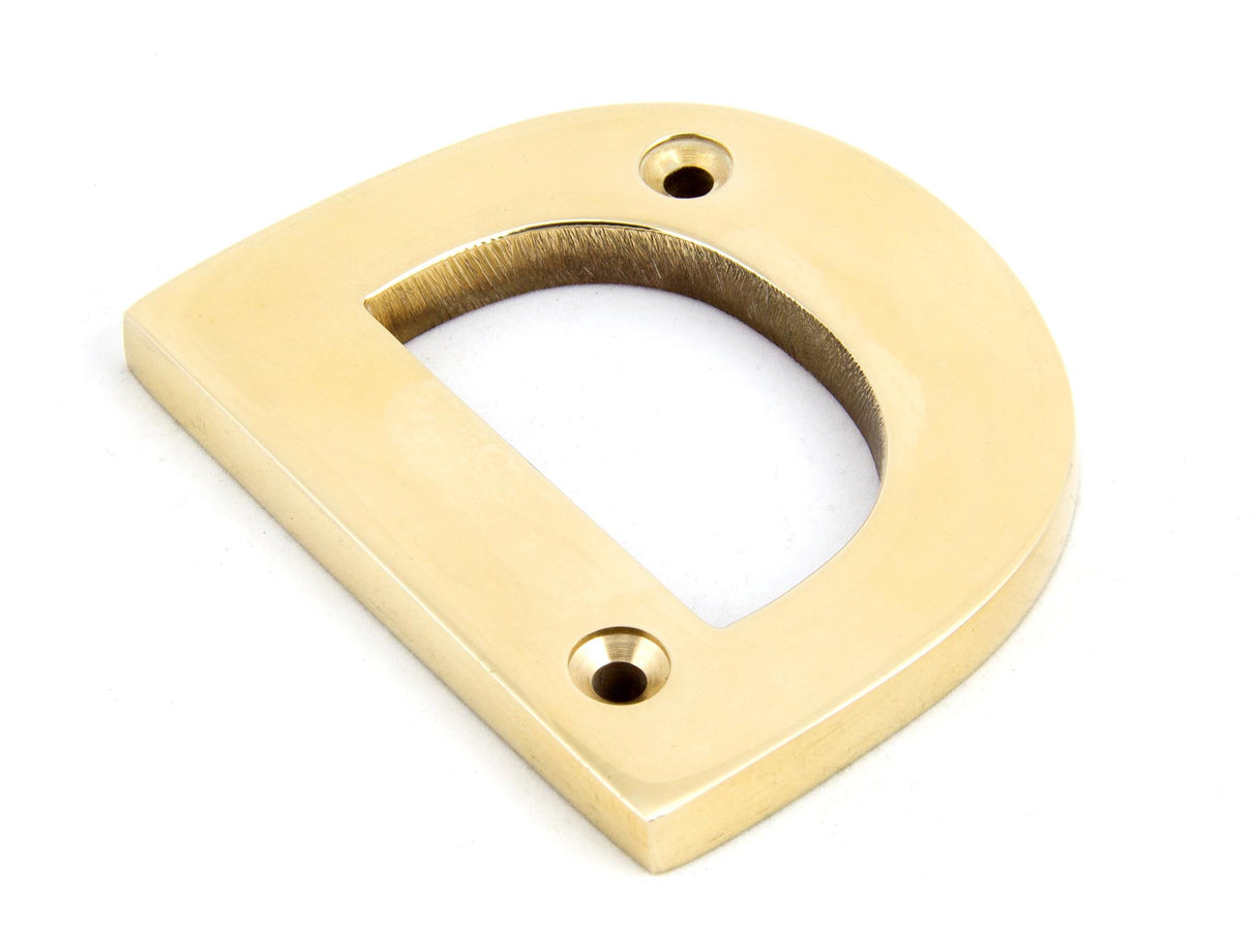 From The Anvil - Polished Brass Letter D | Sku. 83801D | Trade Door Handles.