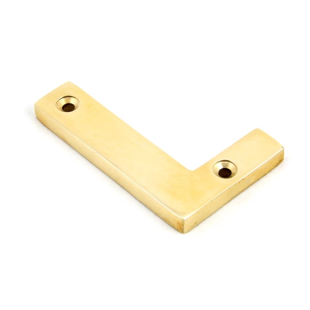 From The Anvil - Polished Brass Letter L | Sku. 83801L | Trade Door Handles.