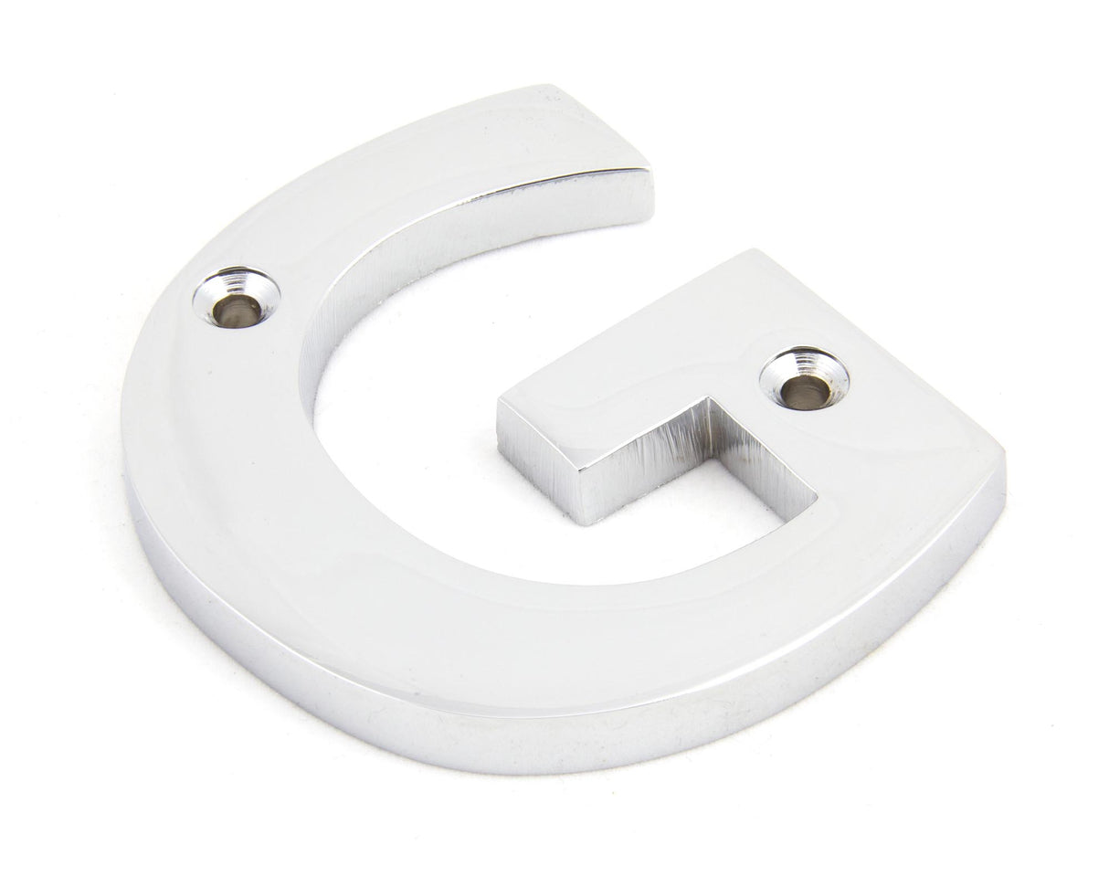 From The Anvil - Polished Chrome Letter G | Sku. 83802G | Trade Door Handles.