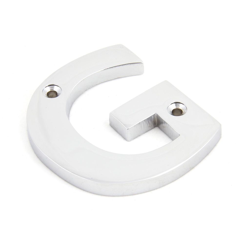 From The Anvil - Polished Chrome Letter G | Sku. 83802G | Trade Door Handles.