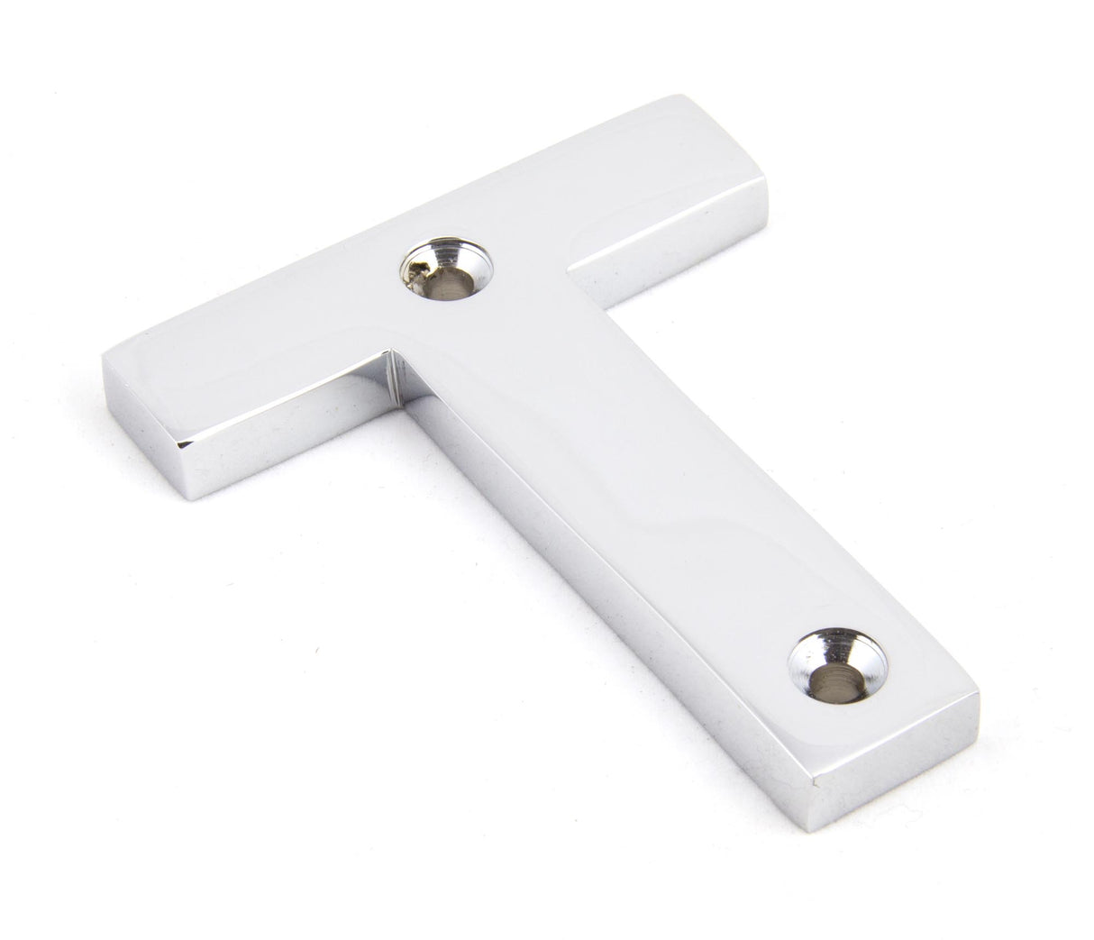 From The Anvil - Polished Chrome Letter T | Sku. 83802T | Trade Door Handles.