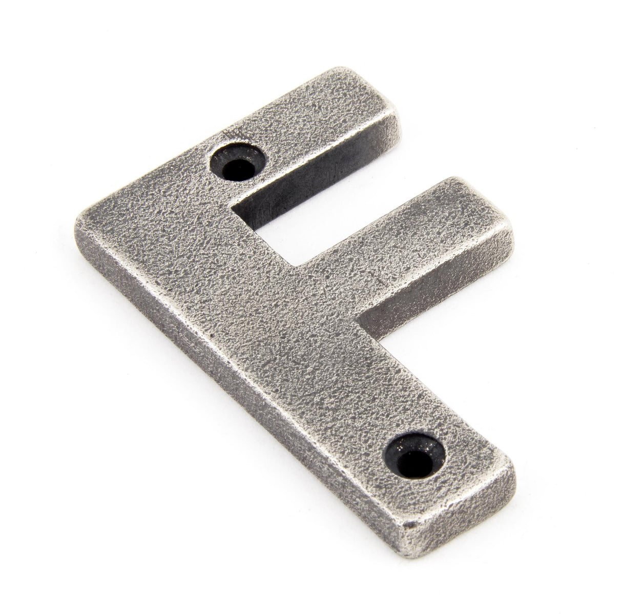 From The Anvil - Antique Pewter Letter F | Sku. 83803F | Trade Door Handles.