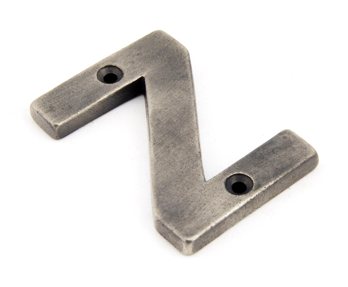 From The Anvil - Antique Pewter Letter Z | Sku. 83803Z | Trade Door Handles.