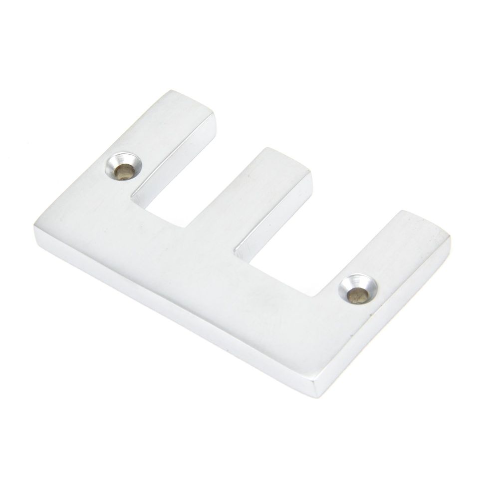 From The Anvil - Satin Chrome Letter E | Sku. 83804E | Trade Door Handles.