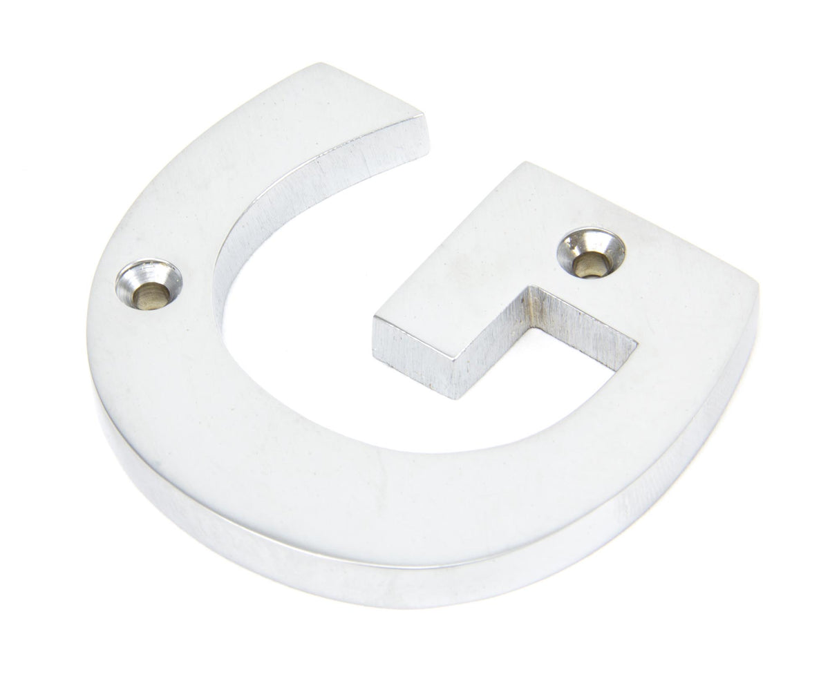 From The Anvil - Satin Chrome Letter G | Sku. 83804G | Trade Door Handles.