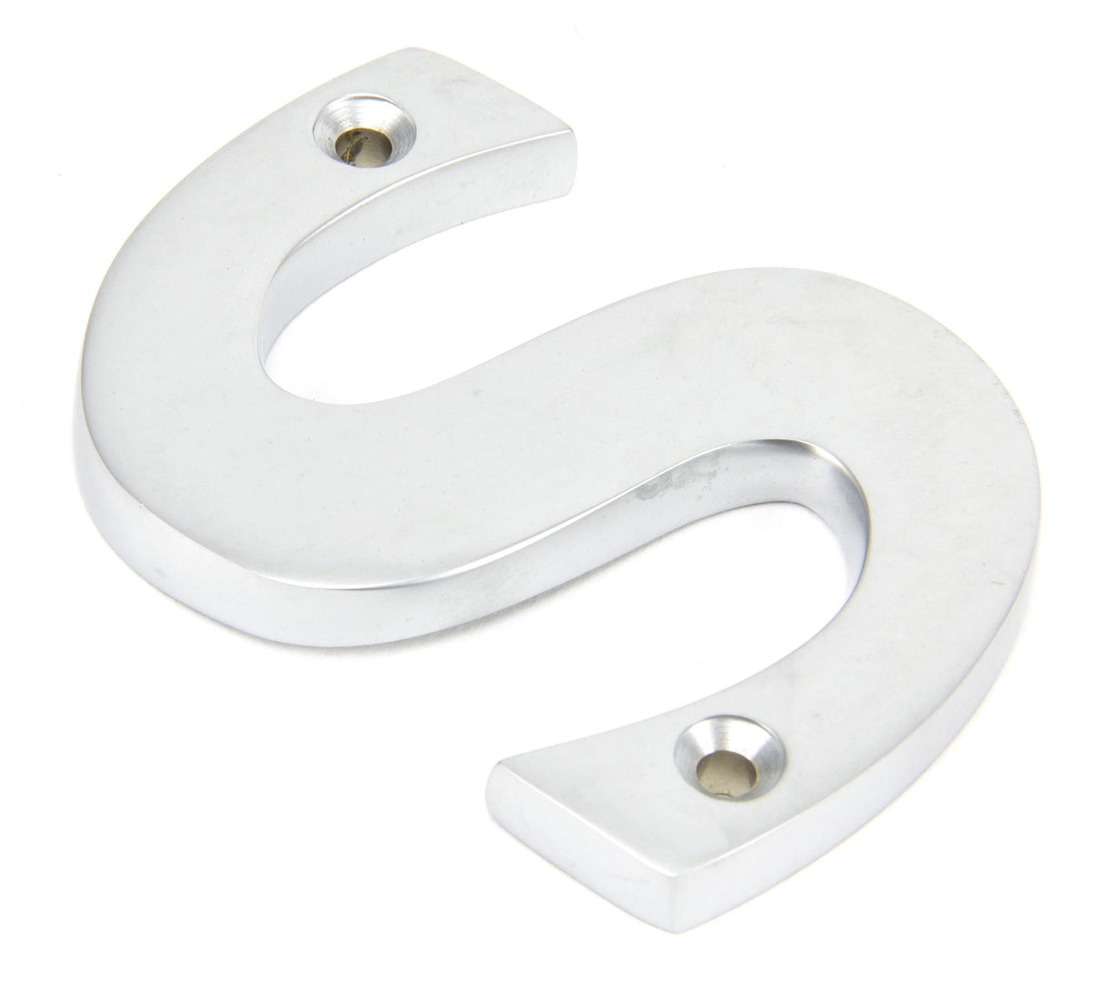 From The Anvil - Satin Chrome Letter S | Sku. 83804S | Trade Door Handles.