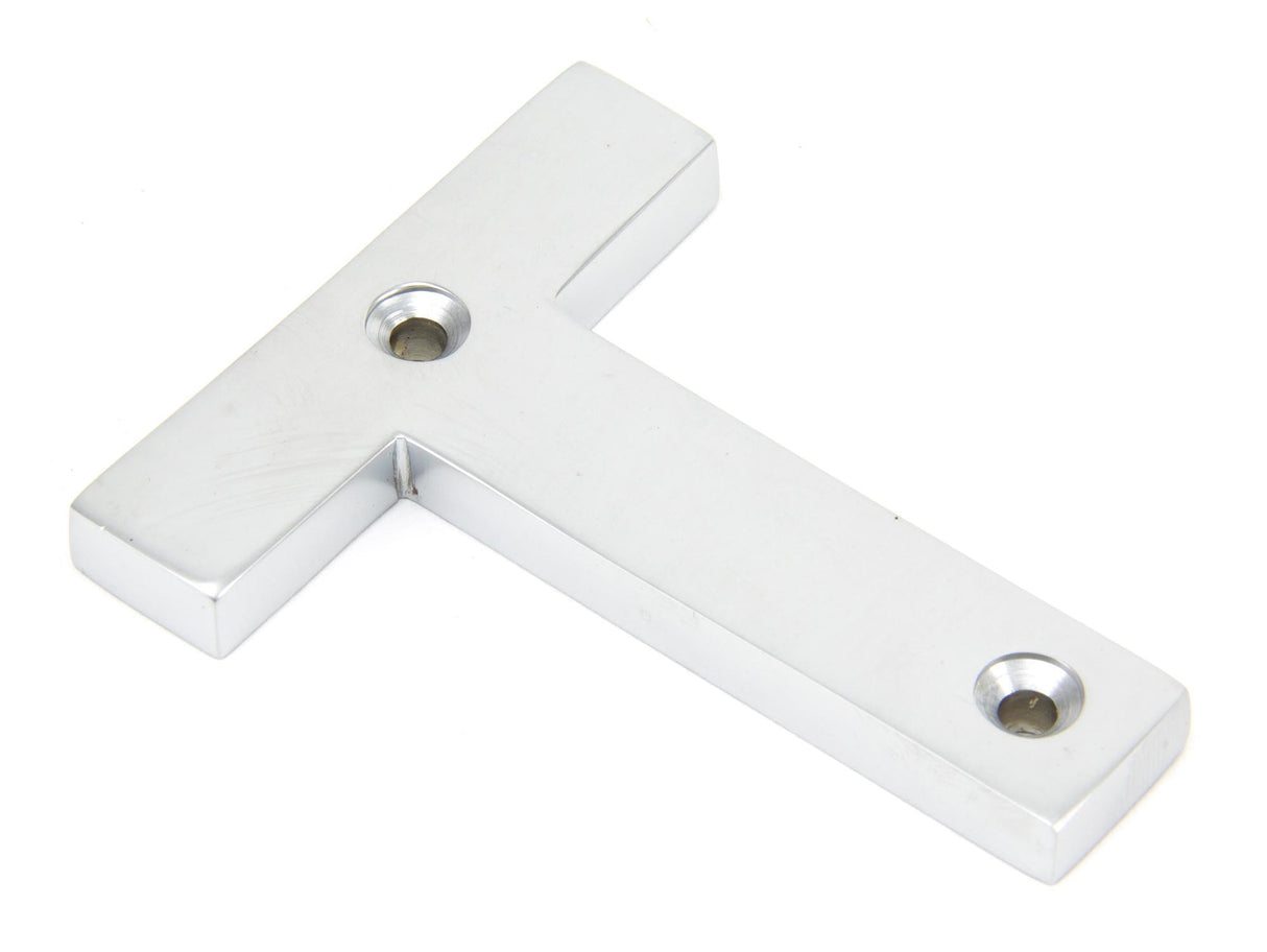 From The Anvil - Satin Chrome Letter T | Sku. 83804T | Trade Door Handles.