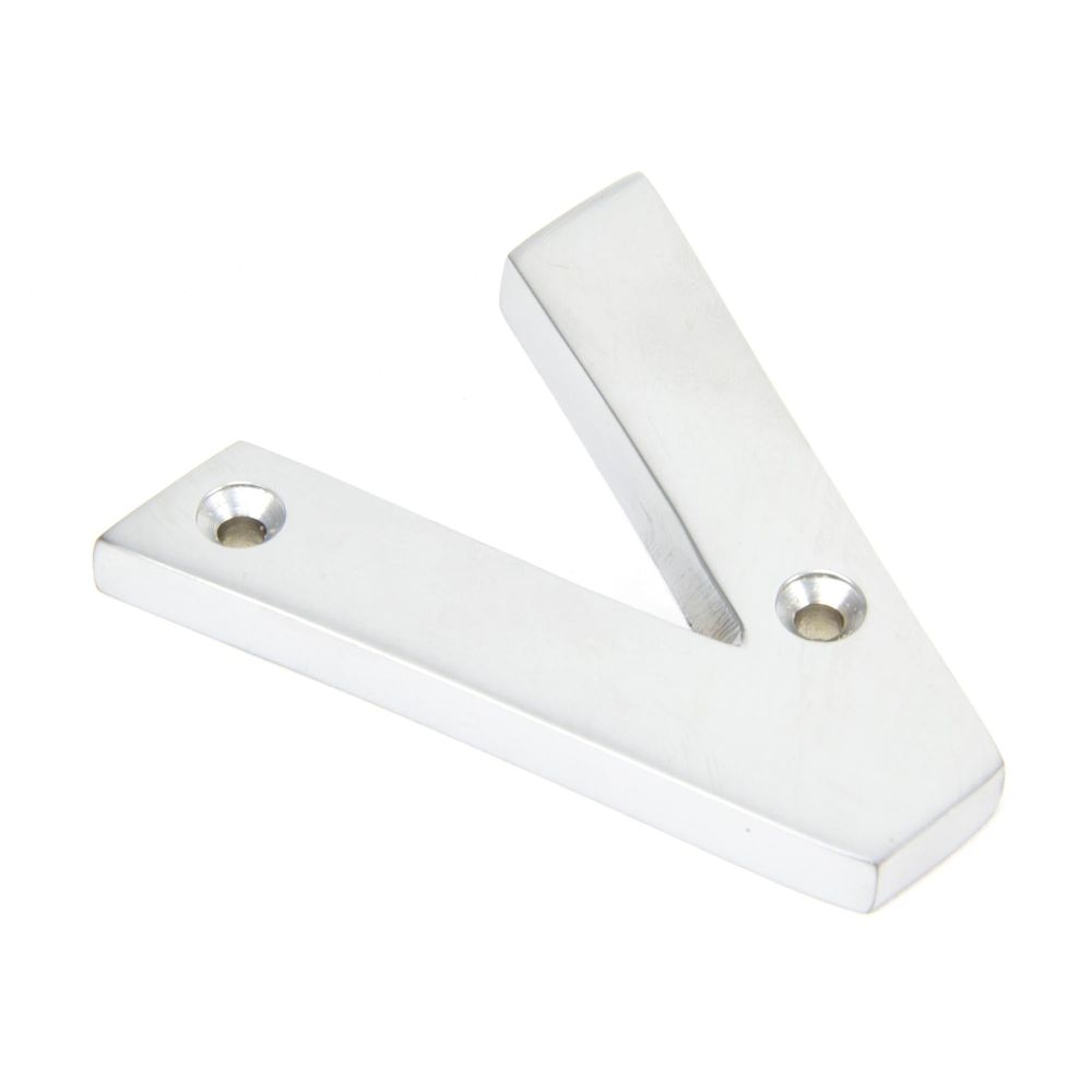 From The Anvil - Satin Chrome Letter V | Sku. 83804V | Trade Door Handles.