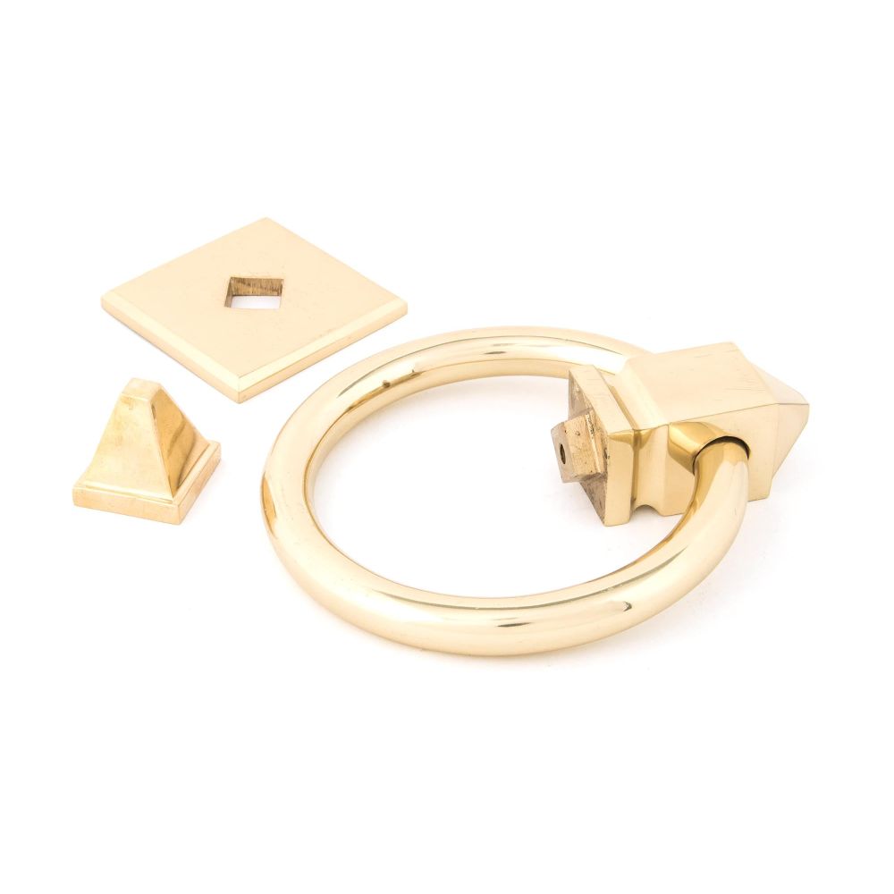 From The Anvil - Polished Brass Ring Door Knocker | Sku. 83836 | Trade Door Handles.
