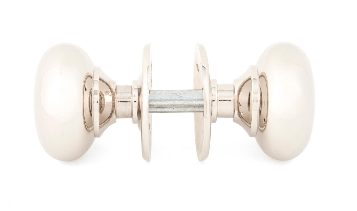 From The Anvil - Polished Nickel Mushroom Mortice/Rim Knob Set | Sku. 83839 | Trade Door Handles.
