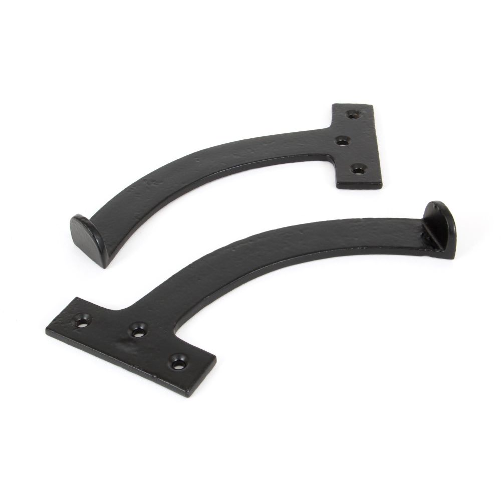 From The Anvil - Black 7" Quadrant Stay (Pair) | Sku. 83847 | Trade Door Handles.