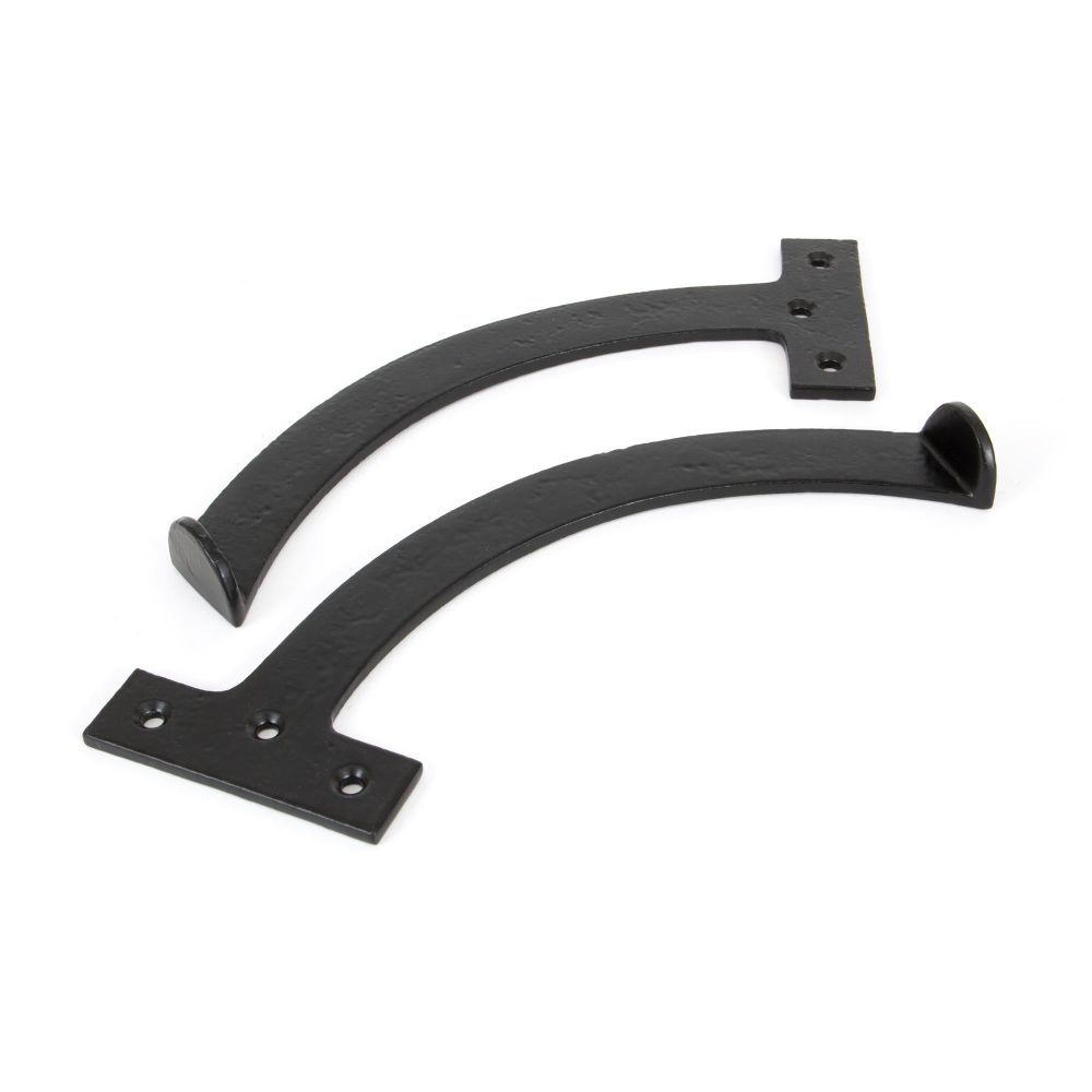 From The Anvil - Black 8.5" Quadrant Stay (Pair) | Sku. 83854 | Trade Door Handles.