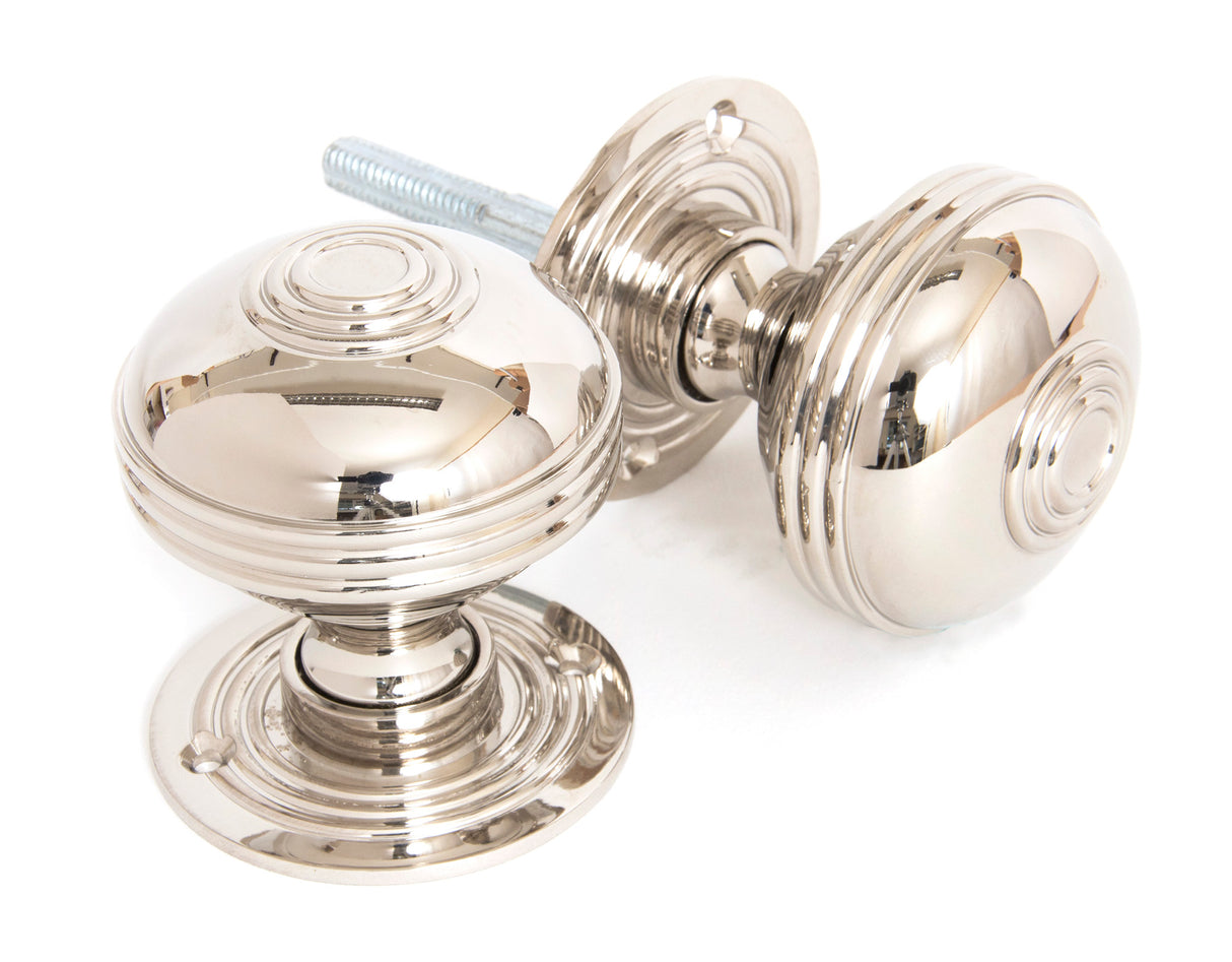 From The Anvil - Polished Nickel 63mm Prestbury Mortice/Rim Knob Set | Sku. 83856 | Trade Door Handles.
