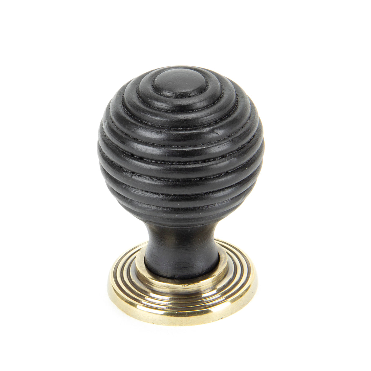 From The Anvil - Ebony and AB Beehive Cabinet Knob 35mm | Sku. 83871 | Trade Door Handles.