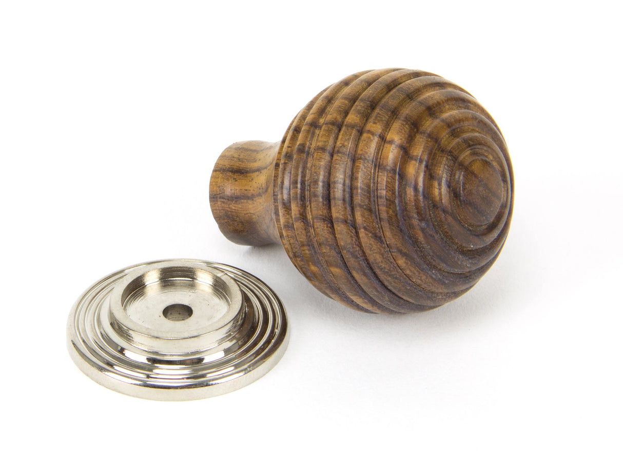 From The Anvil - Rosewood and PN Beehive Cabinet Knob 35mm | Sku. 83873 | Trade Door Handles.