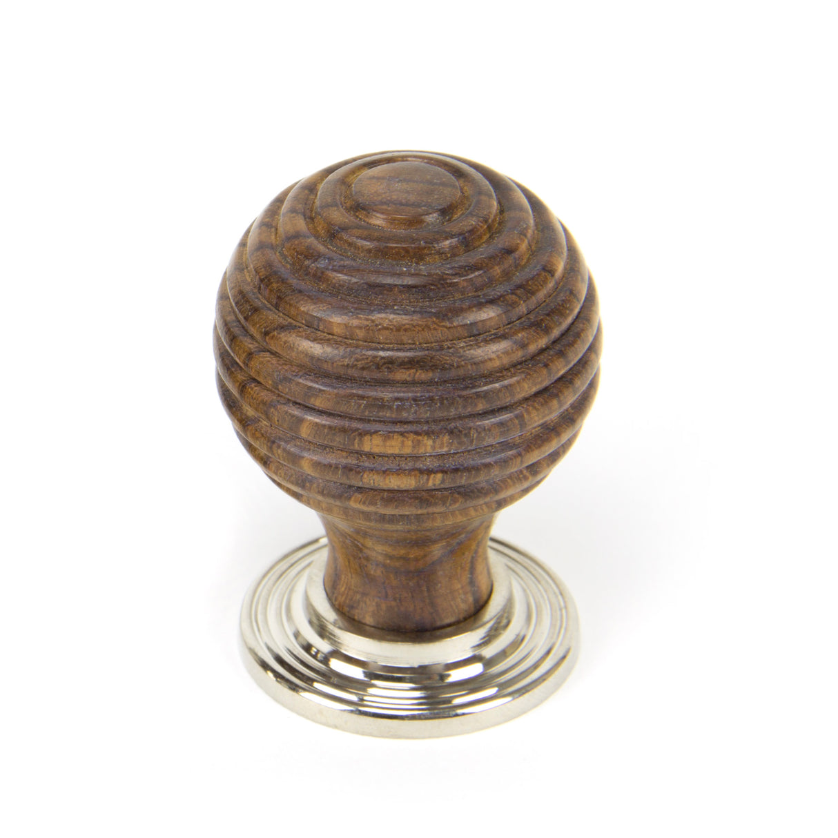 From The Anvil - Rosewood and PN Beehive Cabinet Knob 35mm | Sku. 83873 | Trade Door Handles.