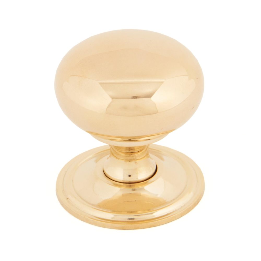 From The Anvil - Polished Brass Mushroom Cabinet Knob 38mm | Sku. 83877 | Trade Door Handles.