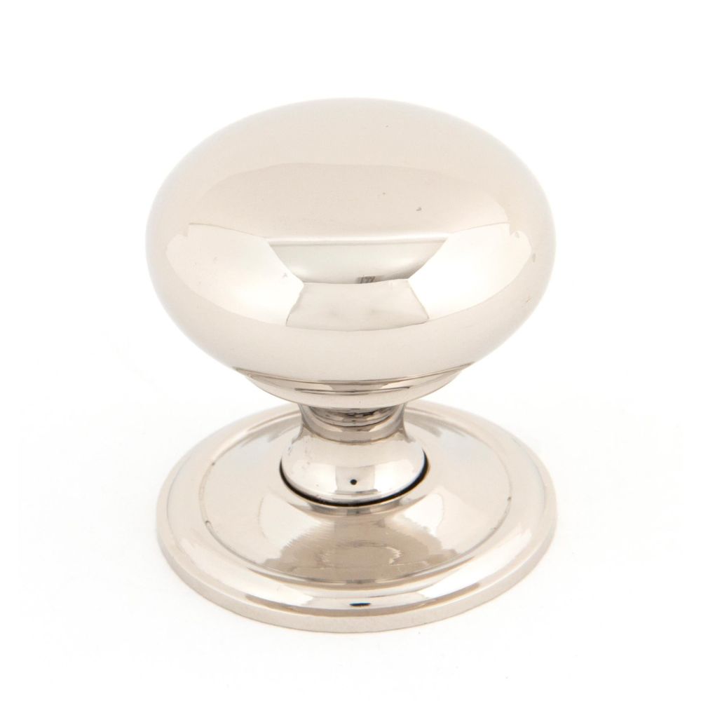 From The Anvil - Polished Nickel Mushroom Cabinet Knob 38mm | Sku. 83878 | Trade Door Handles.