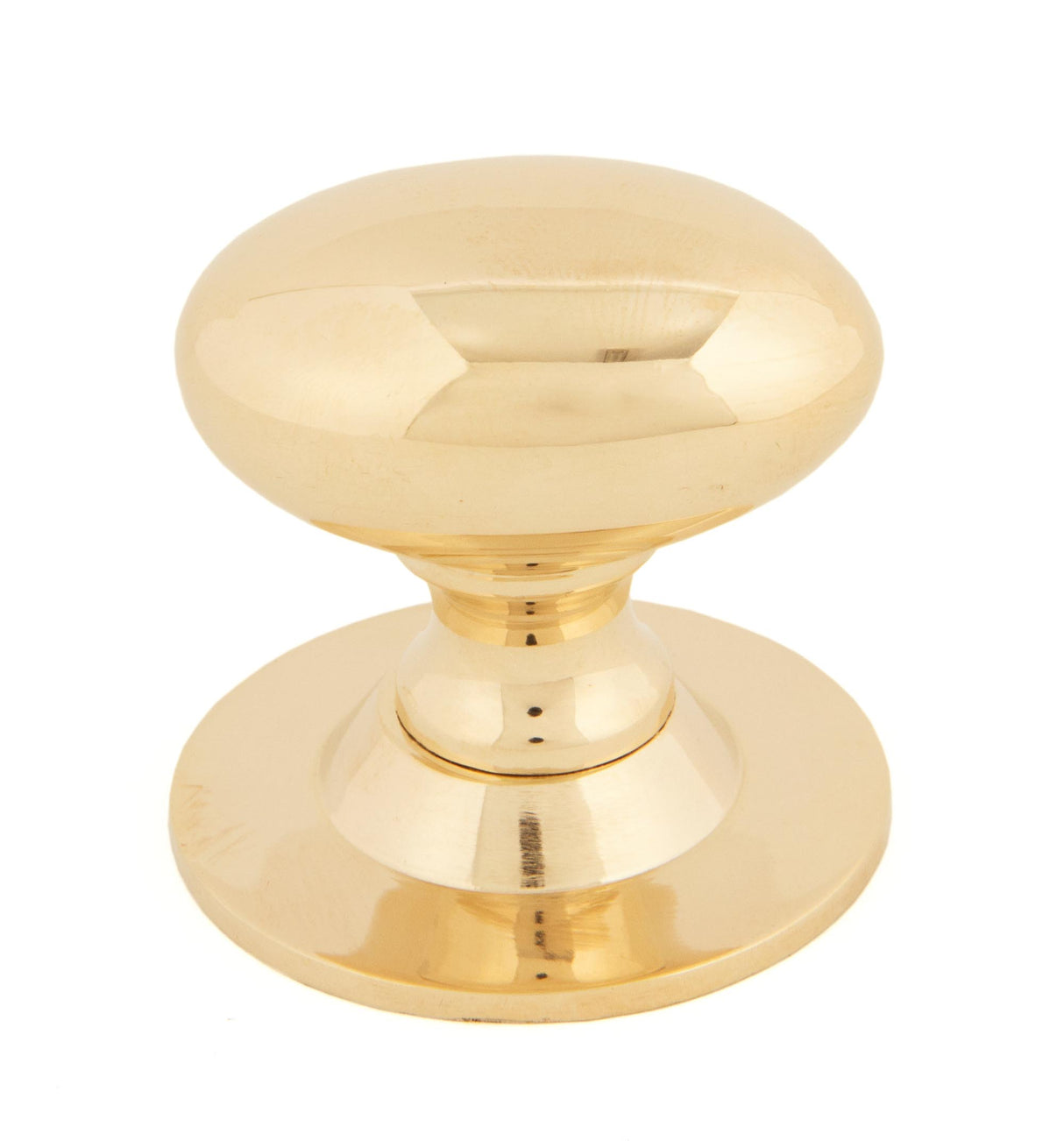 From The Anvil - Polished Brass Oval Cabinet Knob 40mm | Sku. 83879 | Trade Door Handles.
