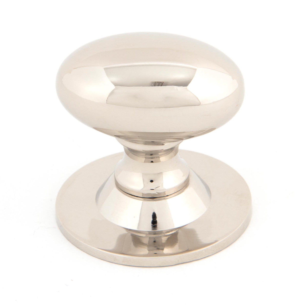 From The Anvil - Polished Nickel Oval Cabinet Knob 40mm | Sku. 83880 | Trade Door Handles.