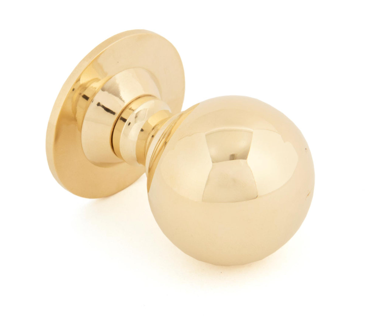 From The Anvil - Polished Brass Ball Cabinet Knob 39mm | Sku. 83881 | Trade Door Handles.