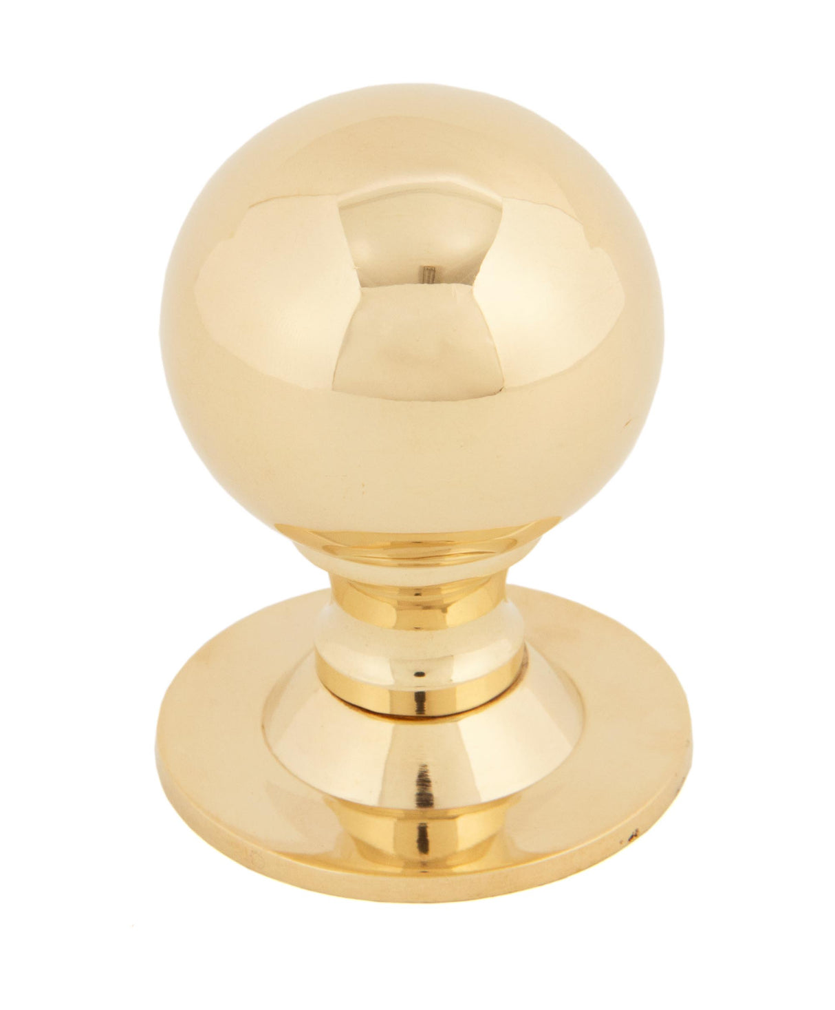 From The Anvil - Polished Brass Ball Cabinet Knob 39mm | Sku. 83881 | Trade Door Handles.
