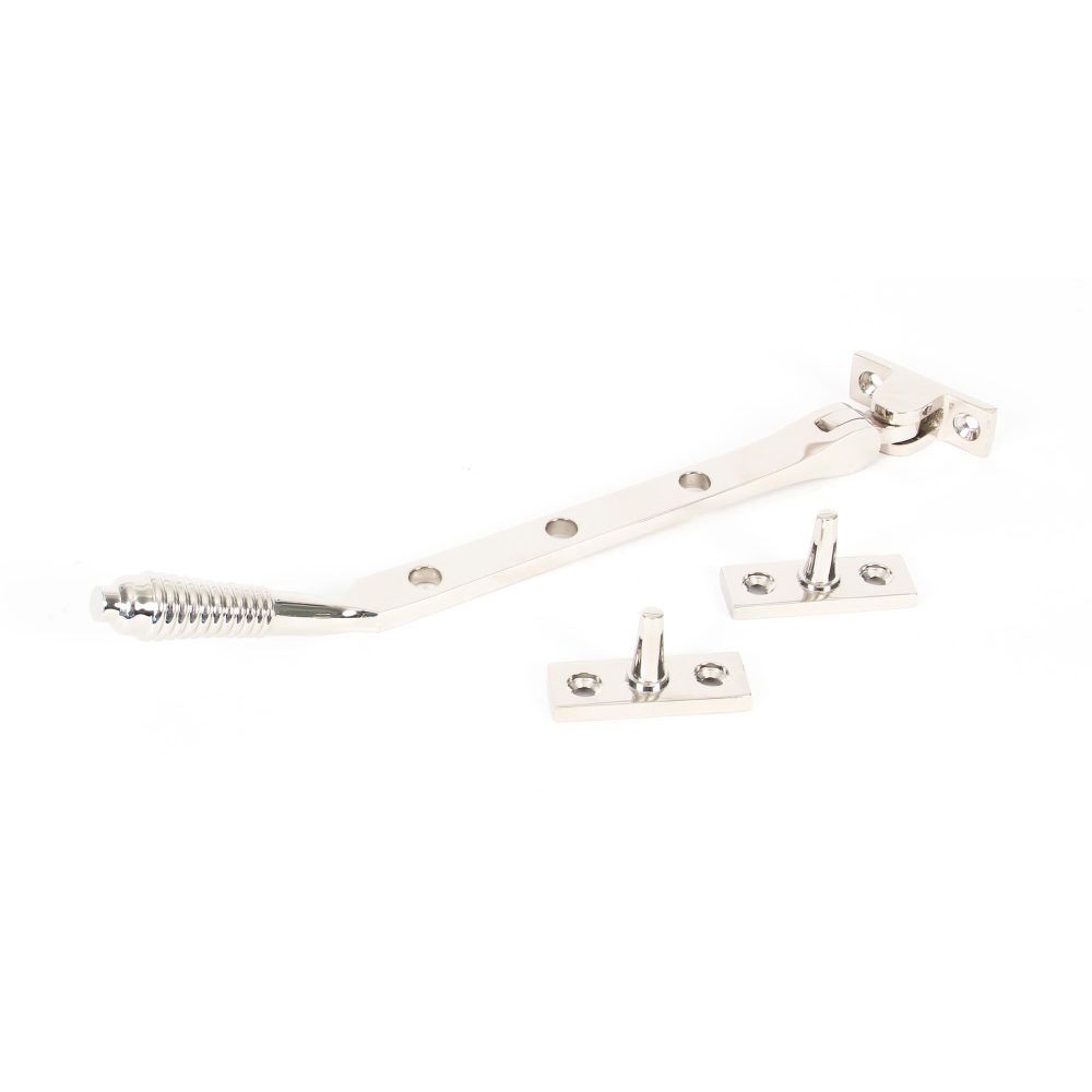 From The Anvil - Polished Nickel 8" Reeded Stay | Sku. 83900 | Trade Door Handles.