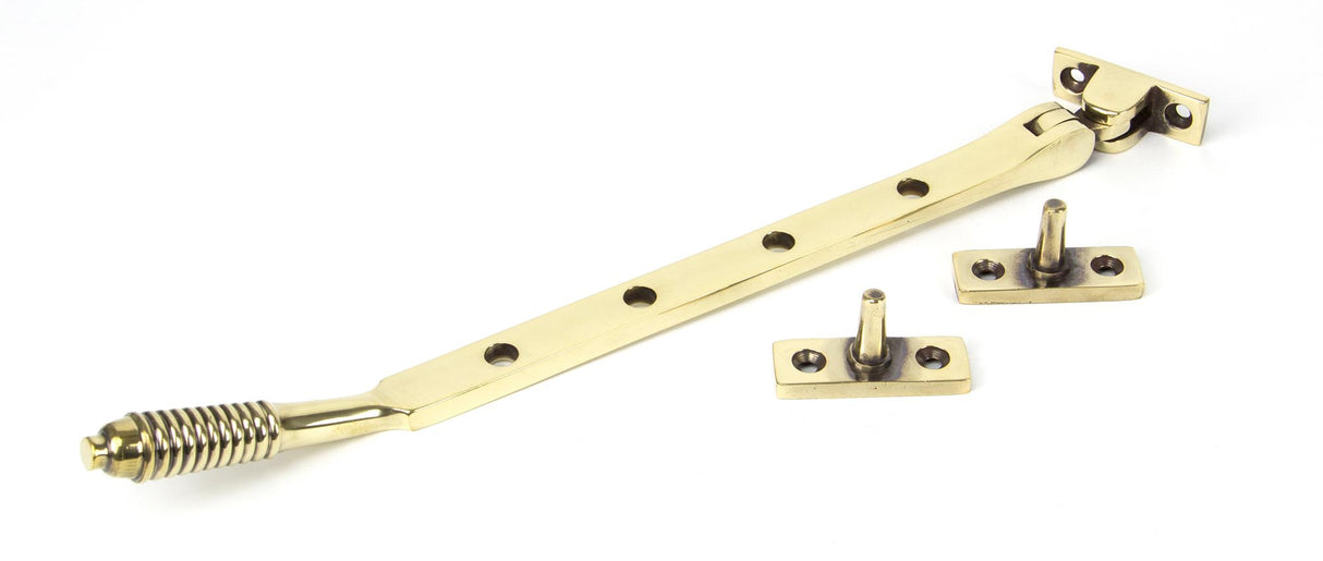 From The Anvil - Aged Brass 10" Reeded Stay | Sku. 83901 | Trade Door Handles.