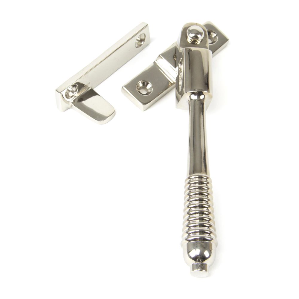 From The Anvil - Polished Nickel Night-Vent Locking Reeded Fastener | Sku. 83912 | Trade Door Handles.
