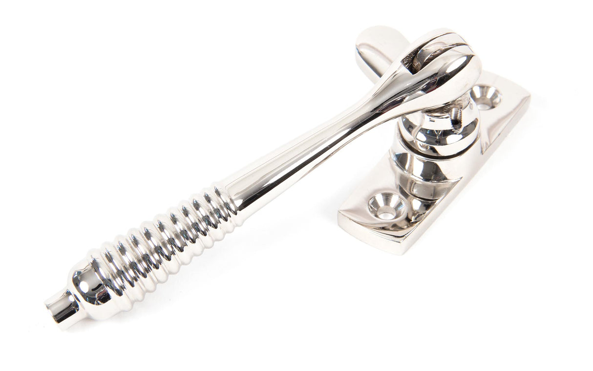 From The Anvil - Polished Nickel Locking Reeded Fastener | Sku. 83918 | Trade Door Handles.