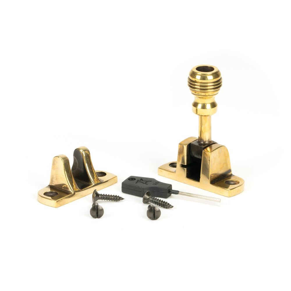From The Anvil - Aged Brass Prestbury Brighton Fastener (Radiused) | Sku. 83931 | Trade Door Handles.