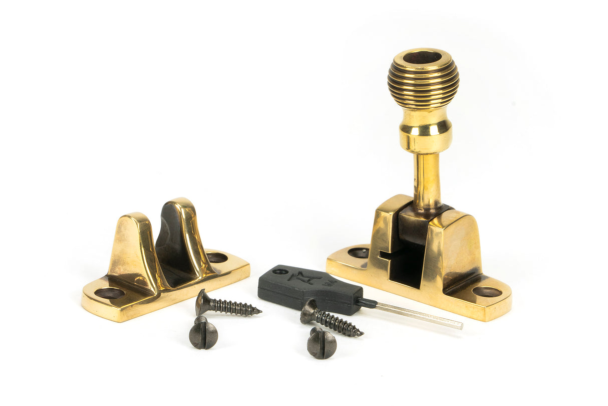 From The Anvil - Aged Brass Beehive Brighton Fastener (Radiused) | Sku. 83932 | Trade Door Handles.