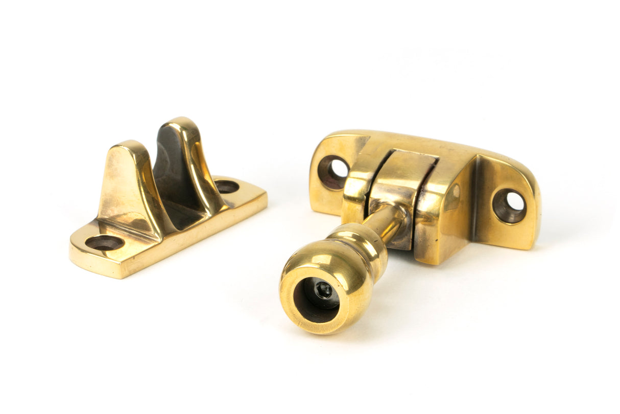 From The Anvil - Aged Brass Mushroom Brighton Fastener (Radiused) | Sku. 83933 | Trade Door Handles.