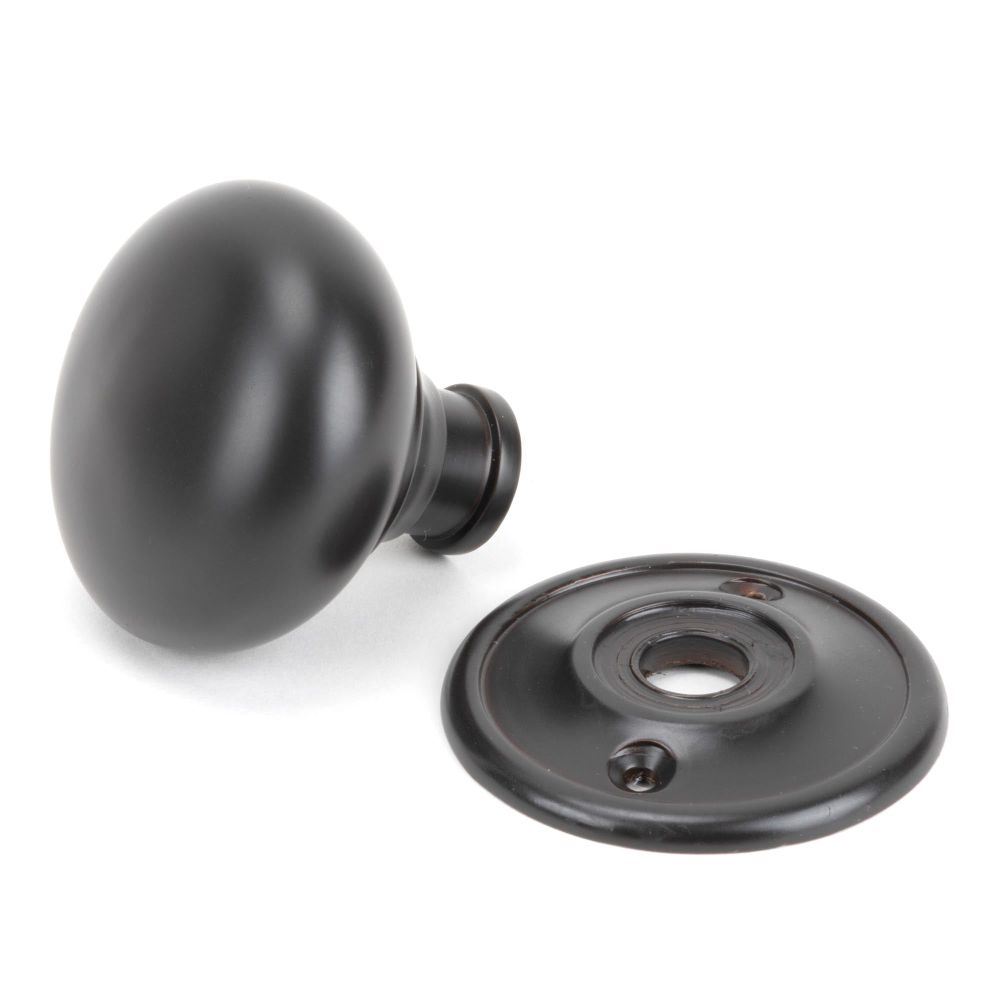 From The Anvil - Aged Bronze Mushroom Mortice/Rim Knob Set | Sku. 83944 | Trade Door Handles.