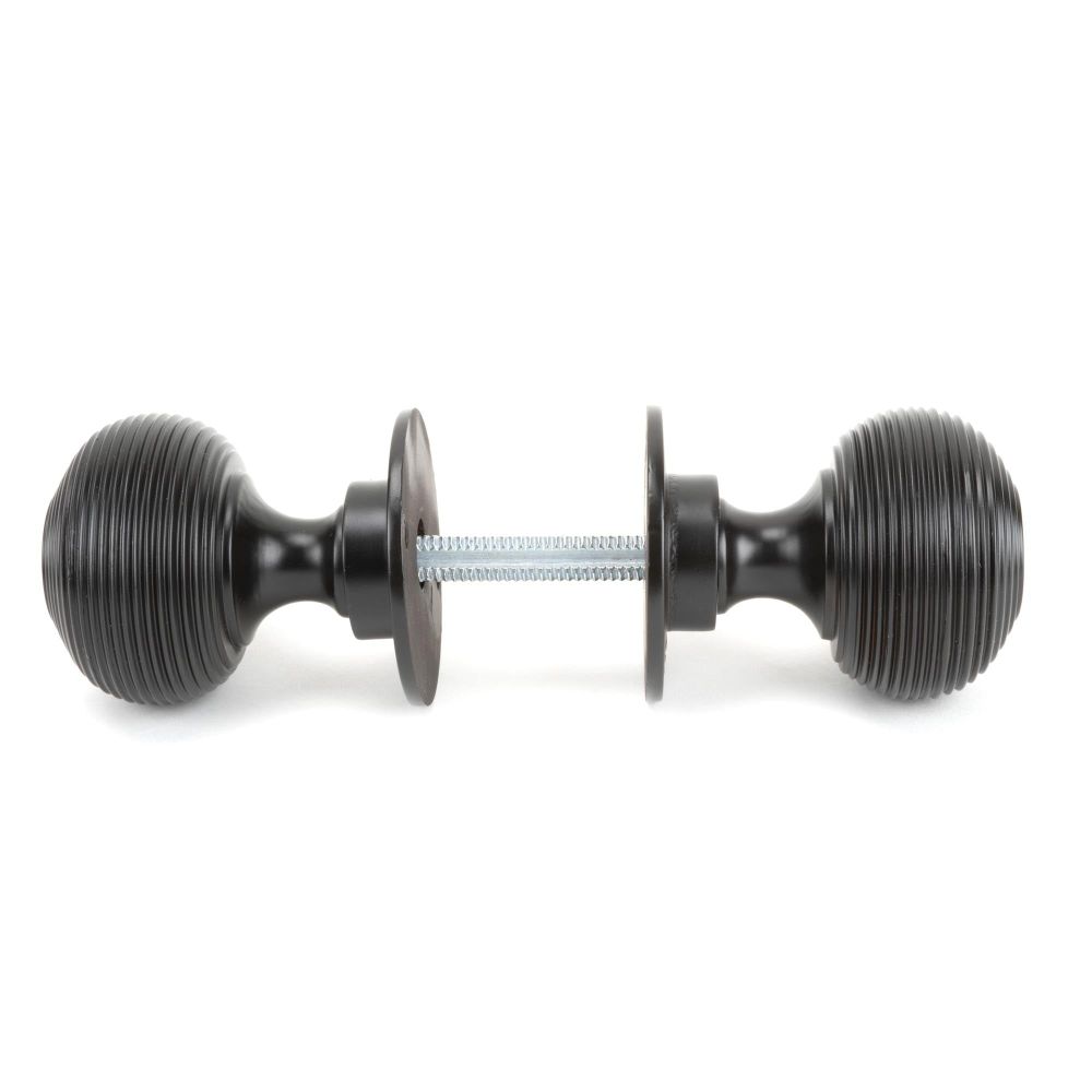 From The Anvil - Aged Bronze Heavy Beehive Mortice/Rim Knob Set | Sku. 83947 | Trade Door Handles.