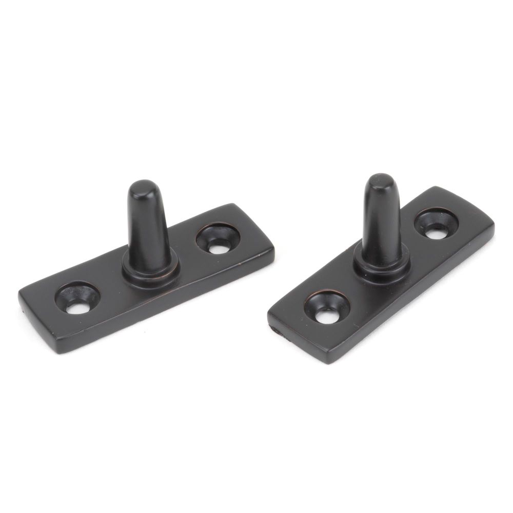 From The Anvil - Aged Bronze 10" Reeded Stay | Sku. 83969 | Trade Door Handles.