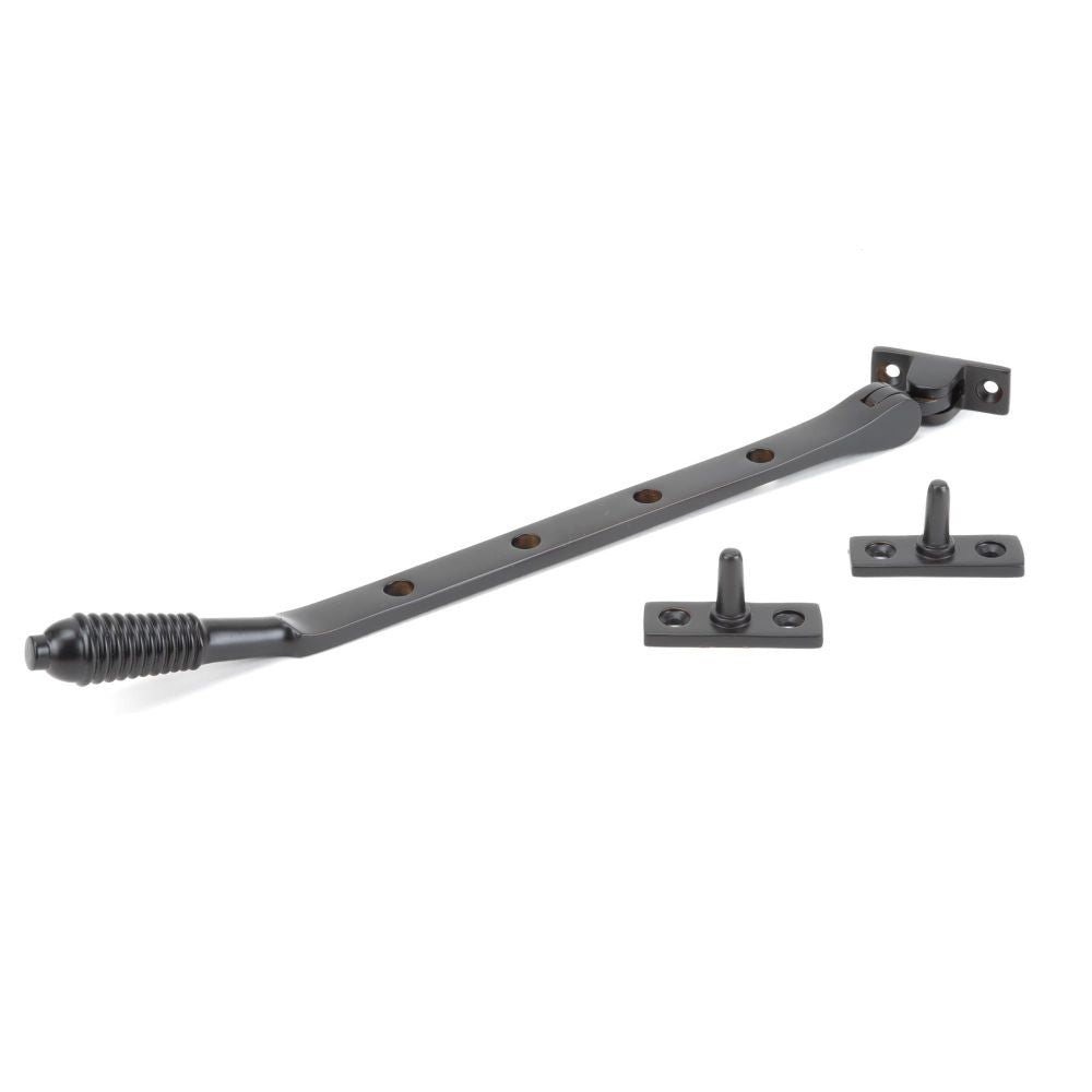 From The Anvil - Aged Bronze 10" Reeded Stay | Sku. 83969 | Trade Door Handles.