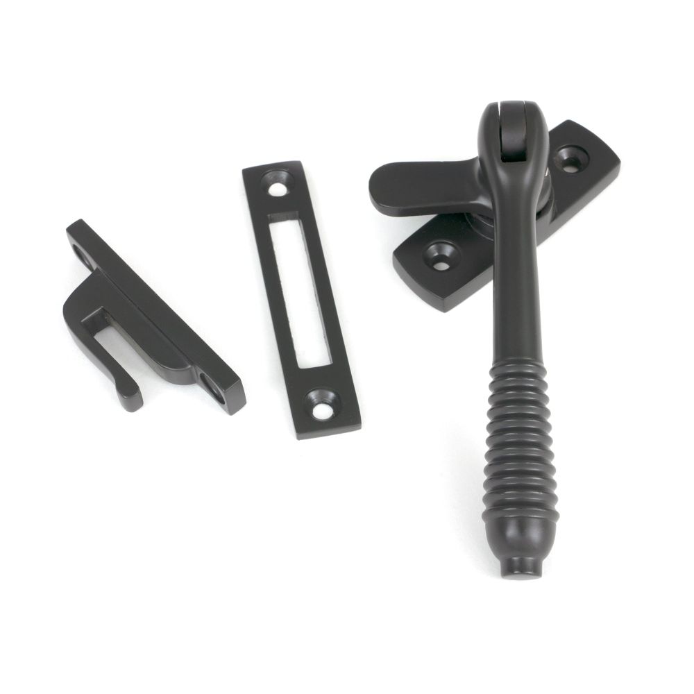 From The Anvil - Aged Bronze Locking Reeded Fastener | Sku. 83974 | Trade Door Handles.