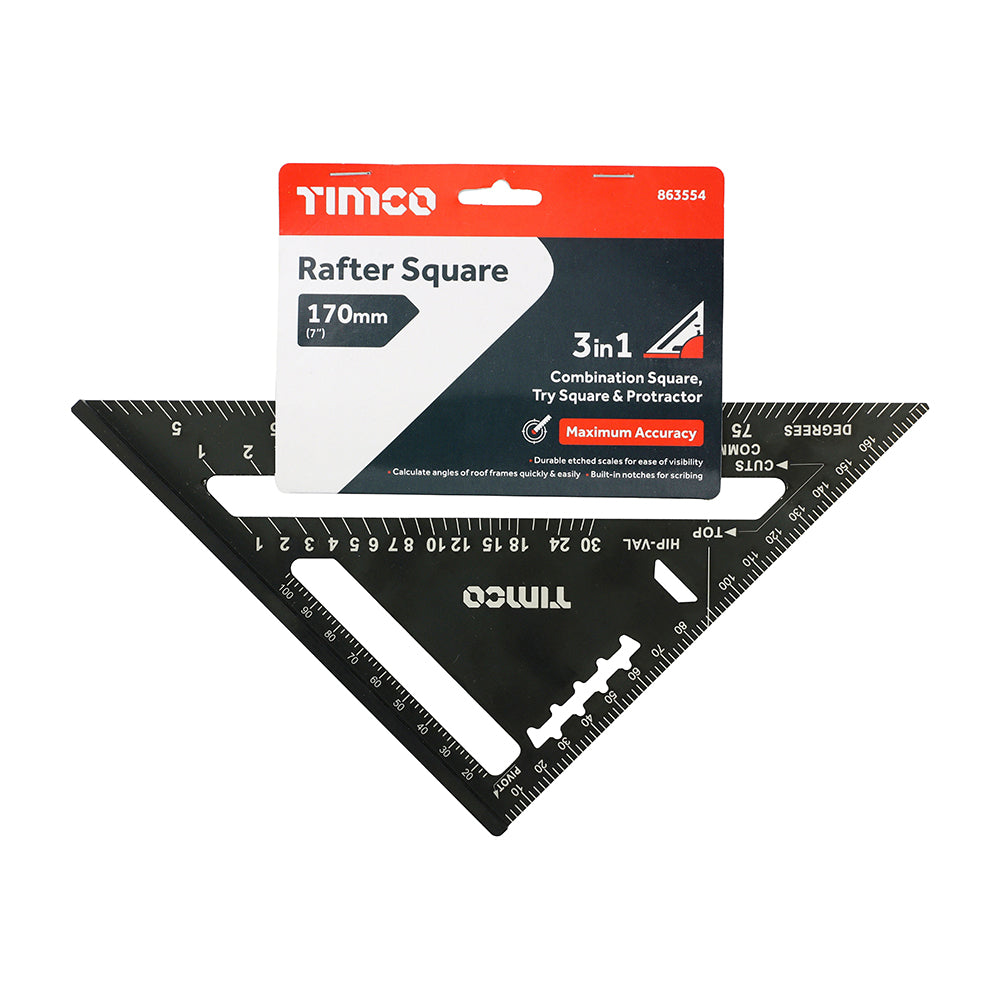 This is an image of Timco - Rafter Square 170mm (1 Each Header Card) 863554