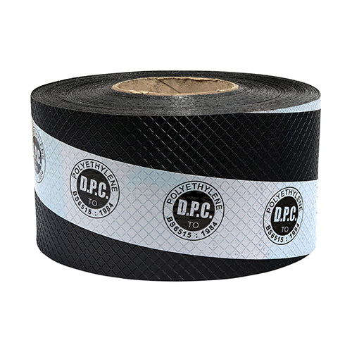 This is an image of Timco - Damp Proof Course - Black 100mm x 30m 887100