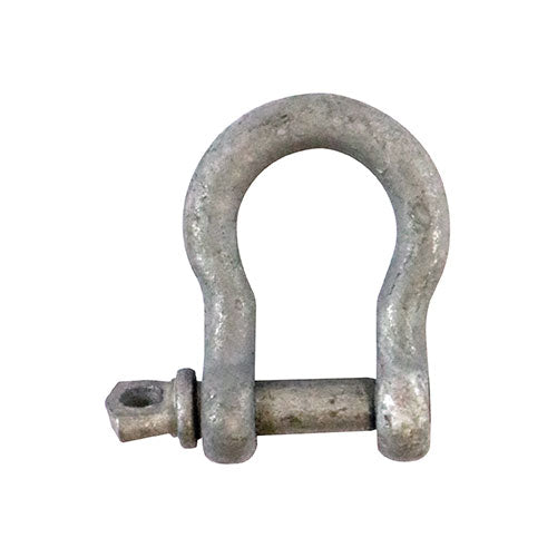 This is an image of Timco - Bow Shackles - Hot Dipped Galvanised 8mm (5 Pieces TIMpac) 8BSP