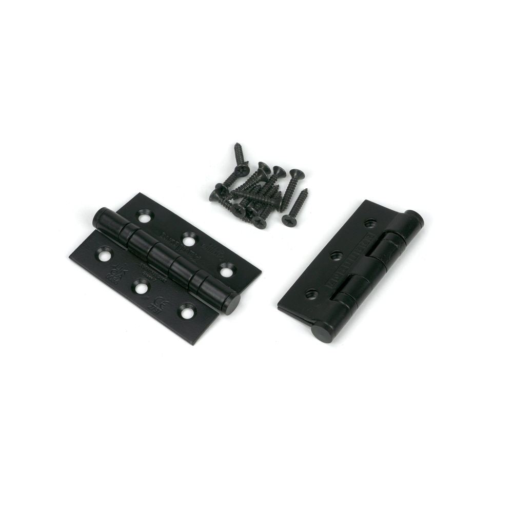 From The Anvil - Black 3" Ball Bearing Butt Hinge (Pair) ss | Sku. 90022 | Trade Door Handles.