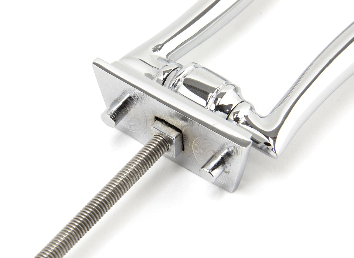 From The Anvil - Polished Chrome Slimline Art Deco Door Knocker | Sku. 90033 | Trade Door Handles.