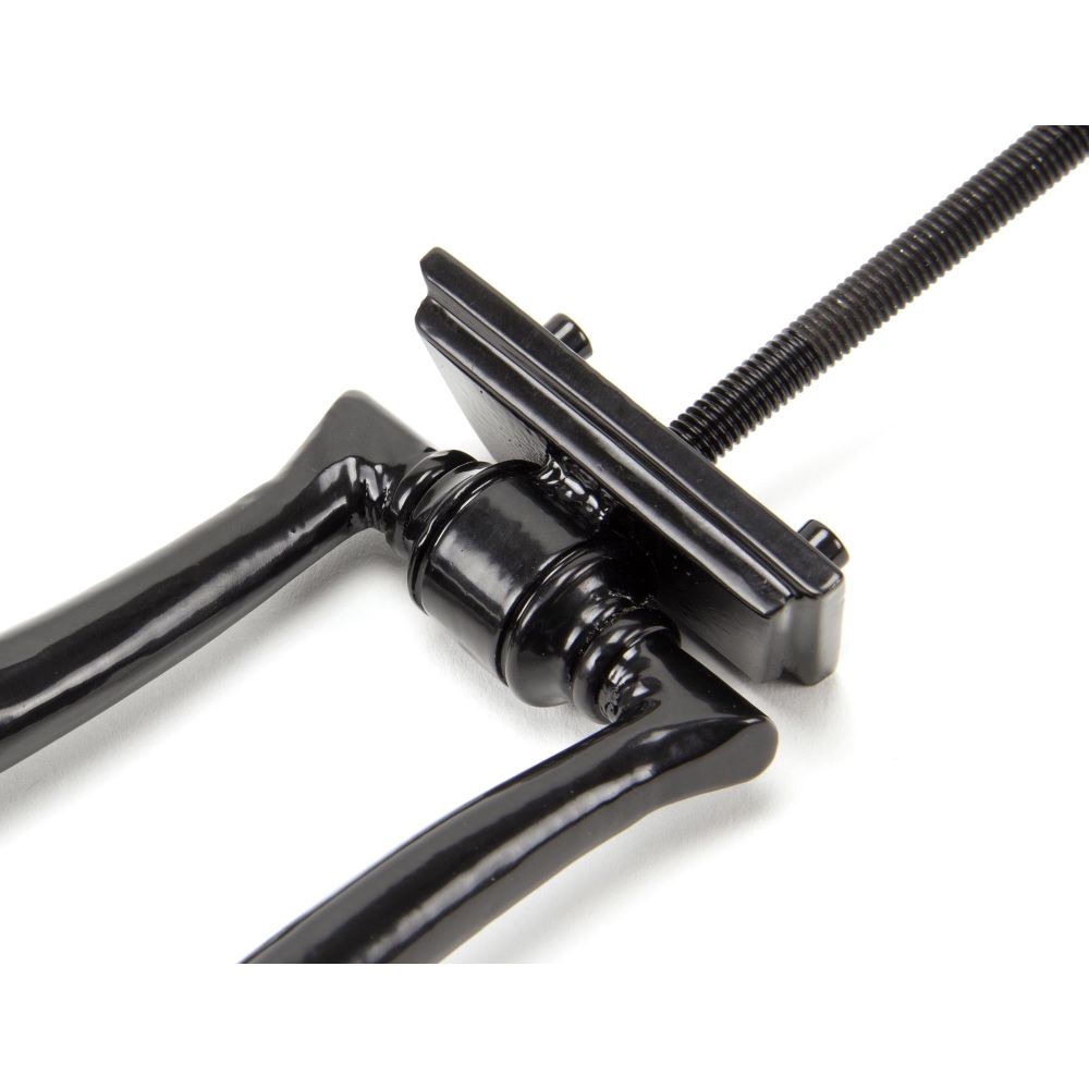 From The Anvil - Black Slimline Art Deco Door Knocker | Sku. 90034 | Trade Door Handles.