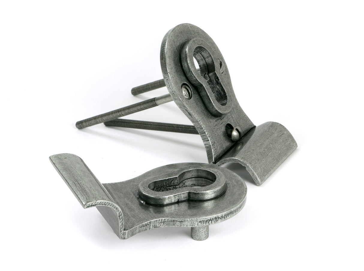 From The Anvil - Pewter 50mm Euro Door Pull (Back to Back fixings) | Sku. 90040 | Trade Door Handles.